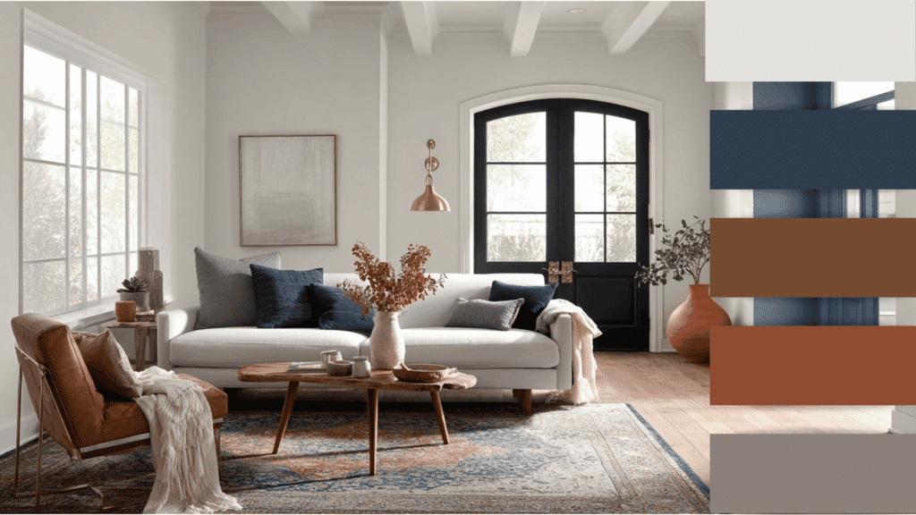 complementing color pairings with sw extra white paint