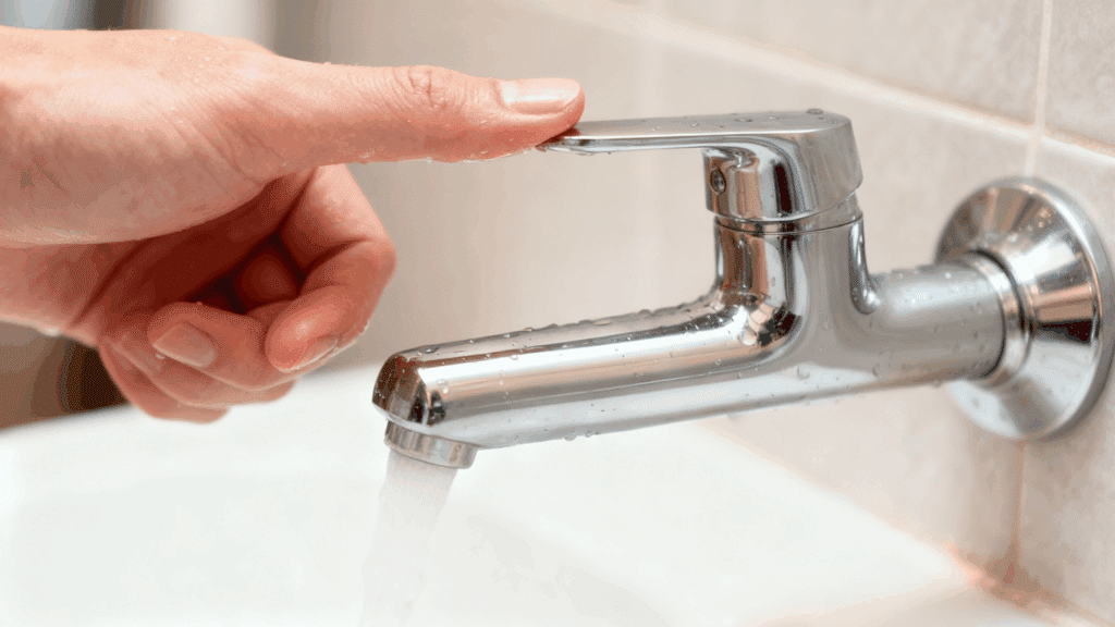 connect plumbing and test for leaks