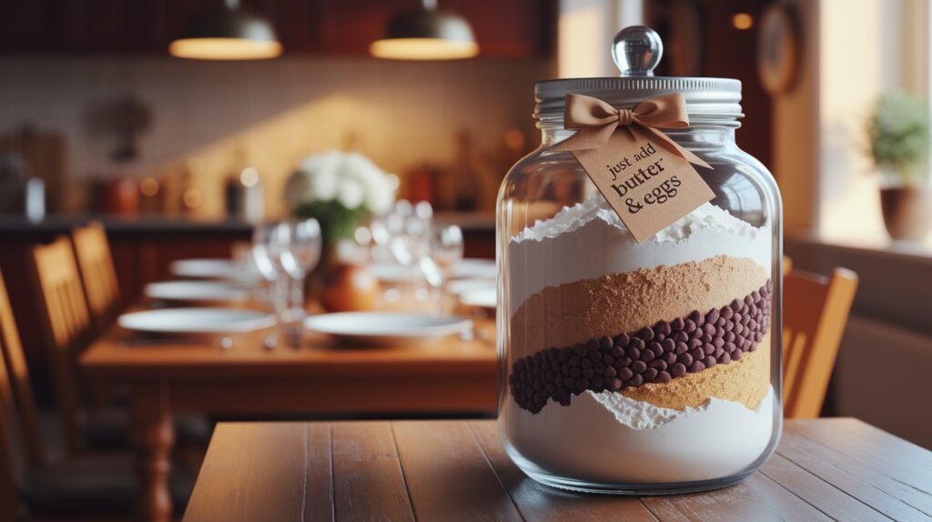 cookie jar layered dry ingredients