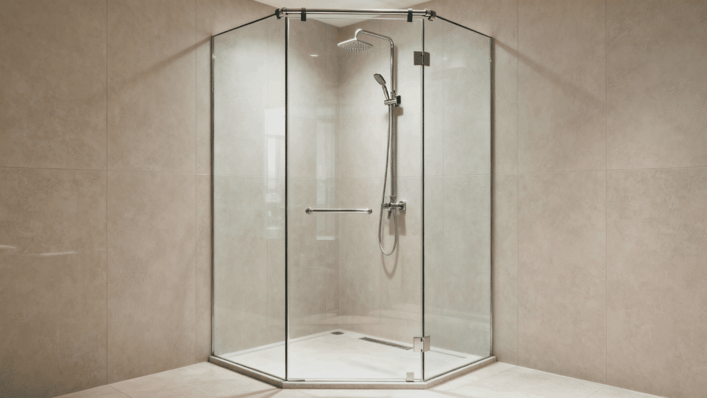 corner glass enclosure design