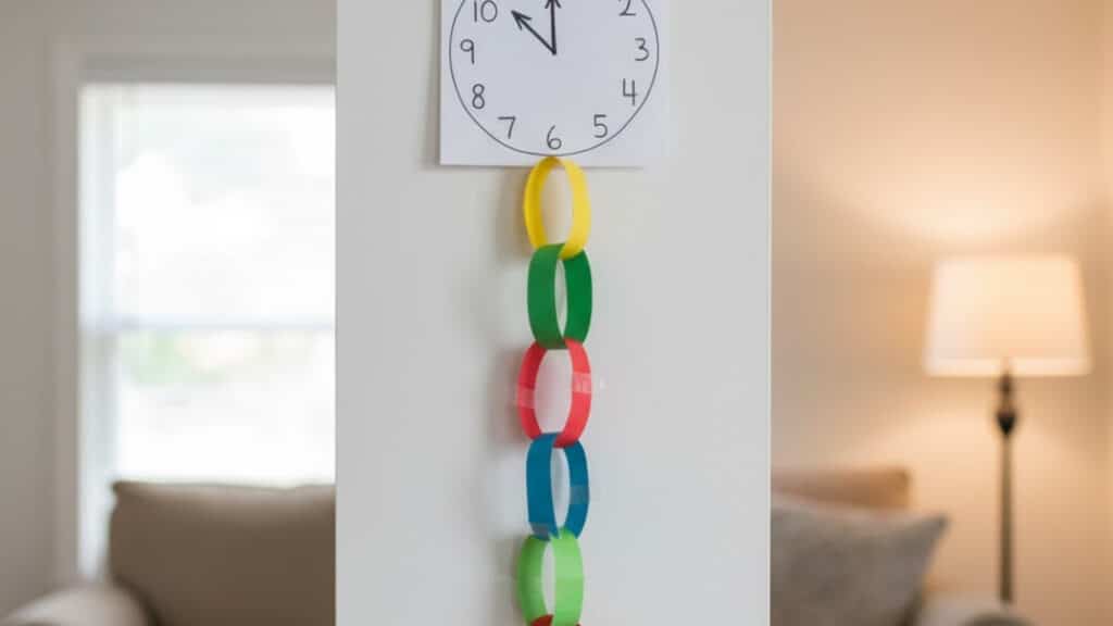 countdown paper chain clock