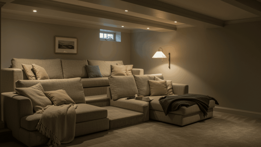 cozy basement conversion