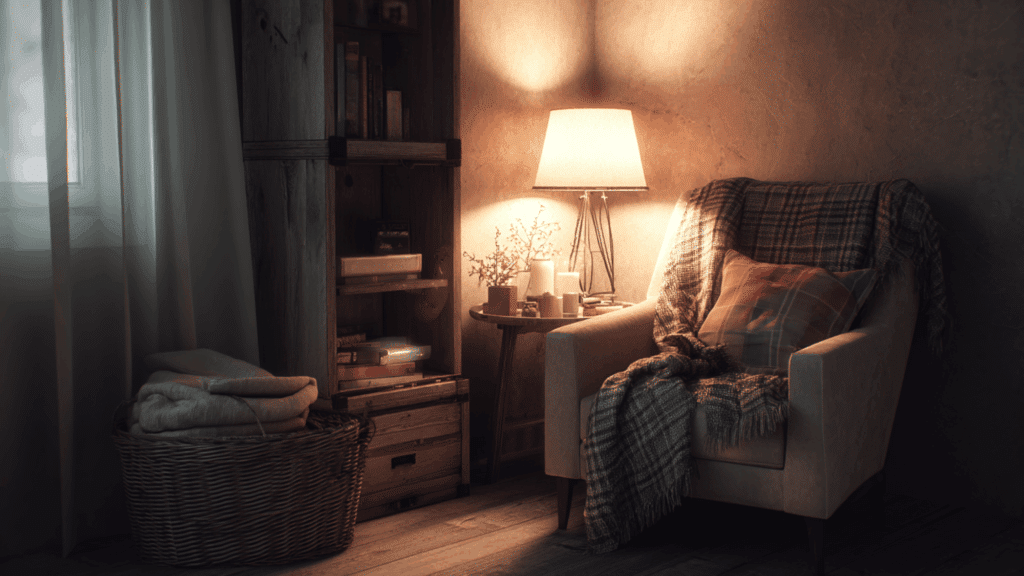 cozy reading nook