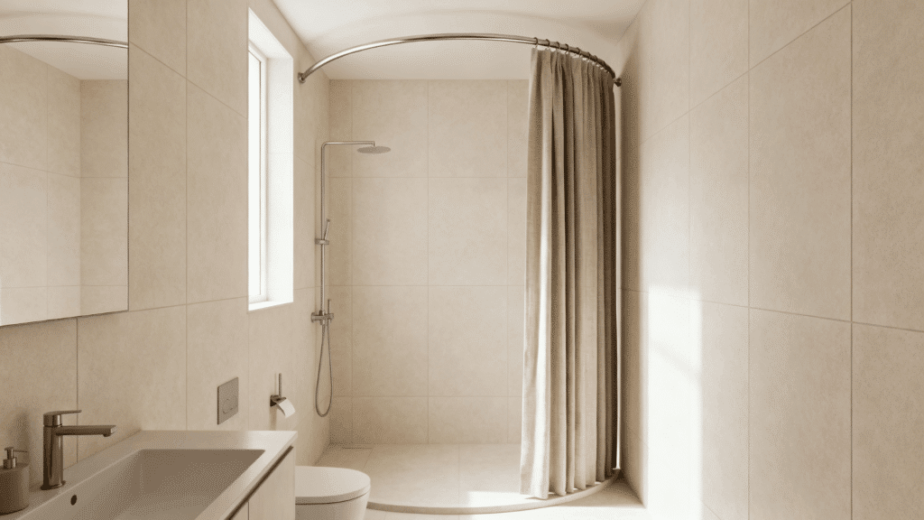 curved shower rod