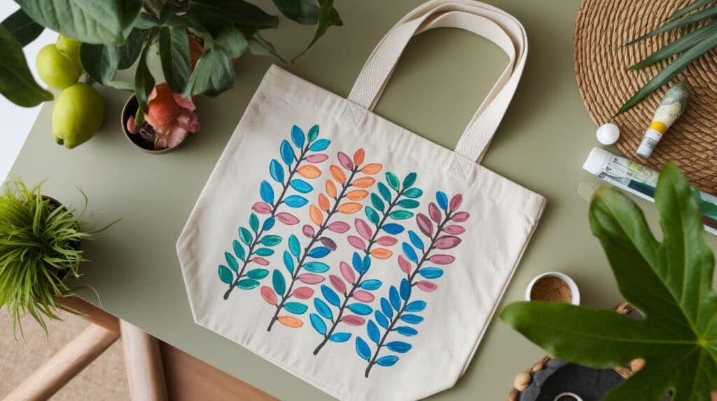 customized tote bags fabric paint