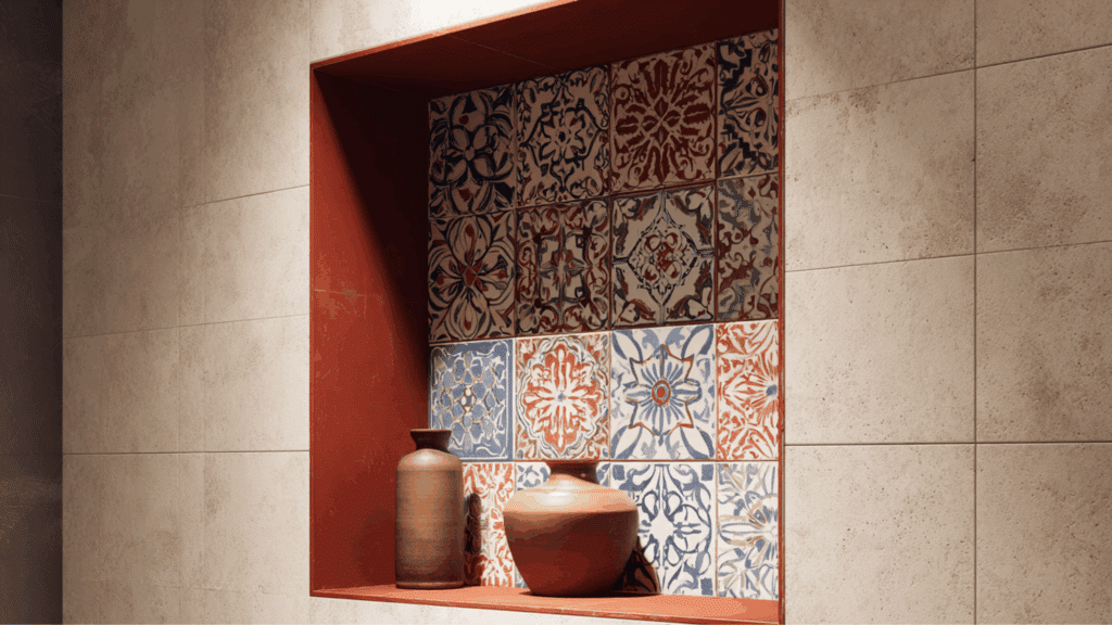 decorative tile niche