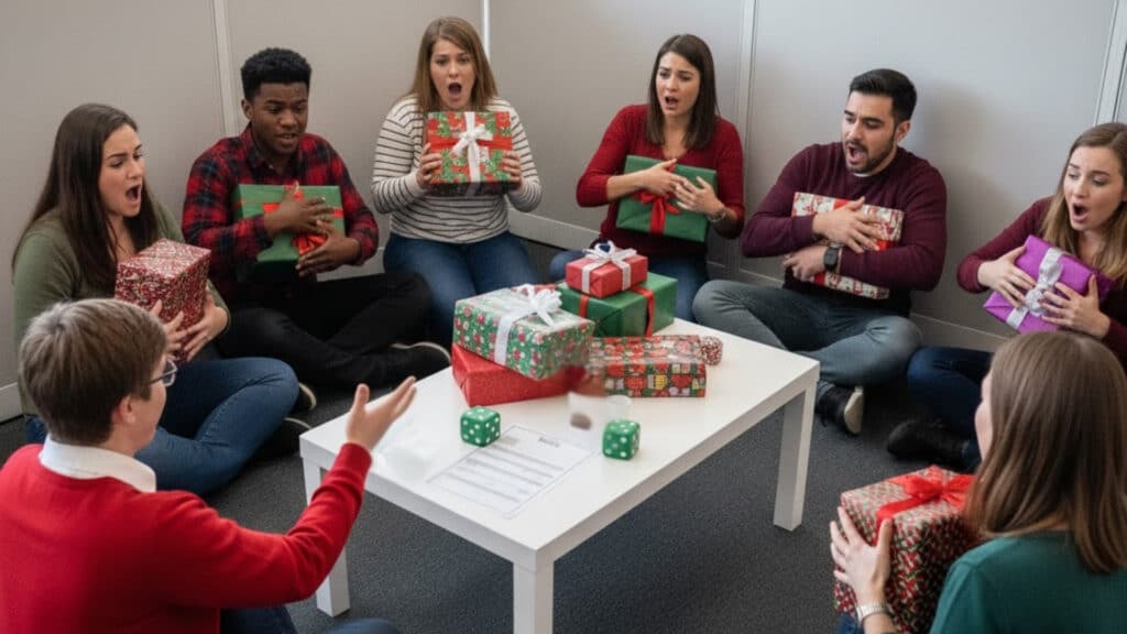 dice gift exchange game
