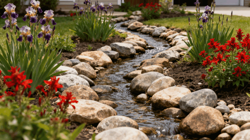 dry creek bed flowers