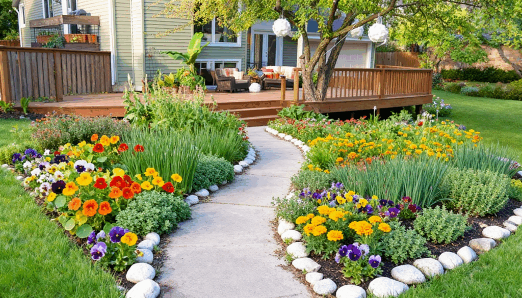 edible flower garden