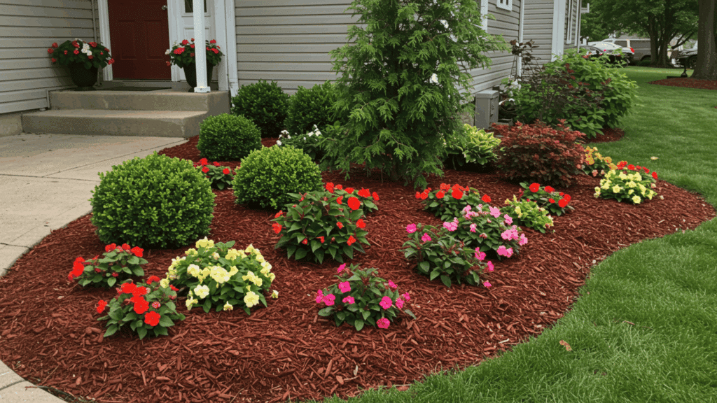 evergreen structure seasonal color