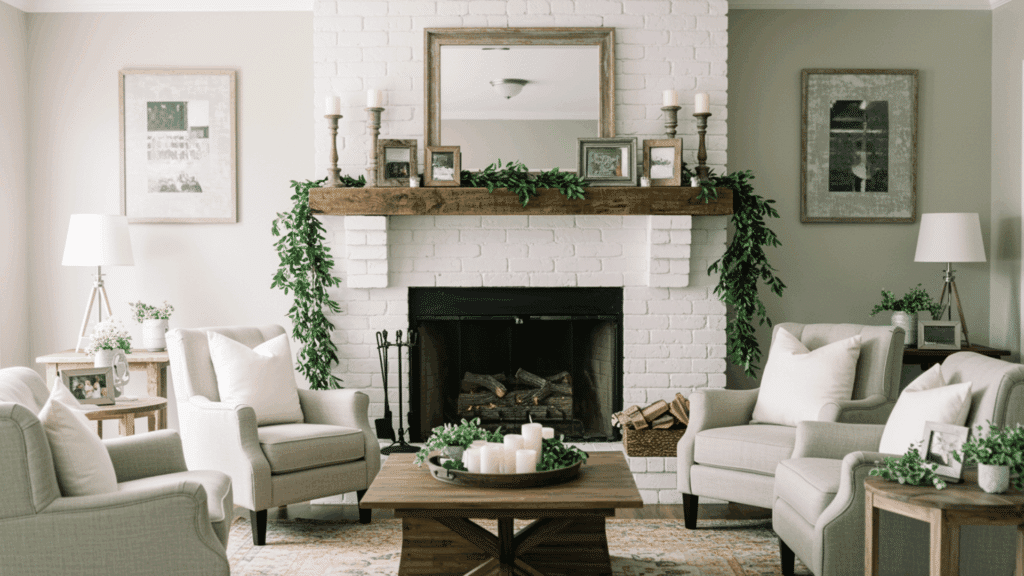 fireplace focal point