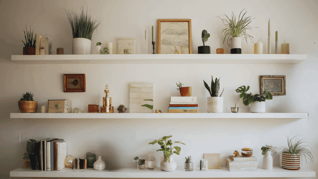 floating shelf display