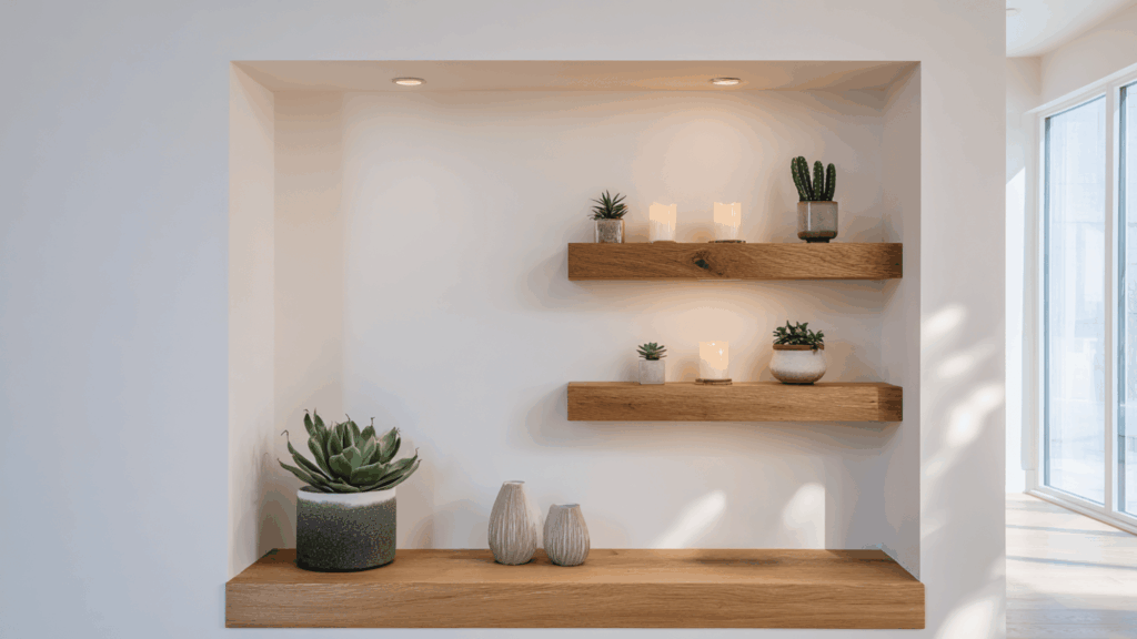 floating shelf niche