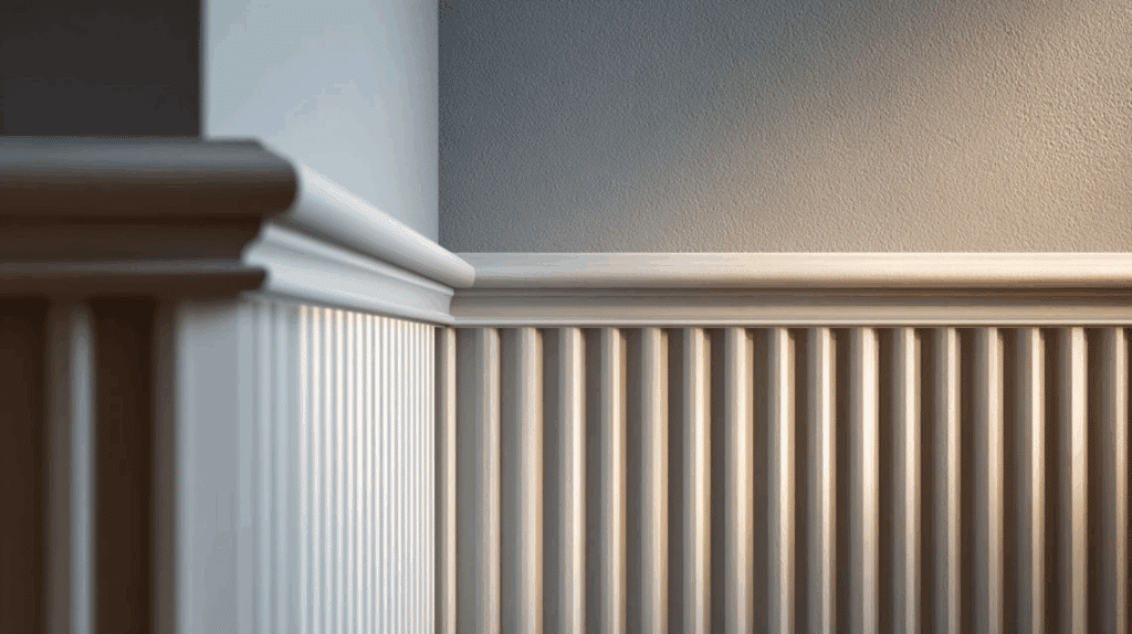 fluted half wall panels