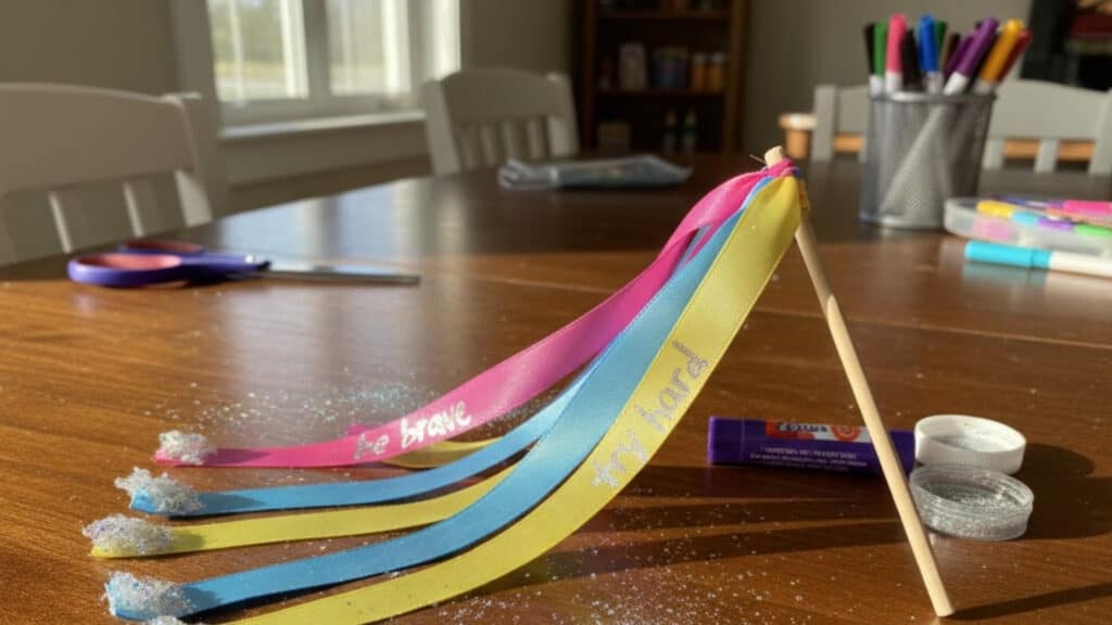 glittery resolution ribbons