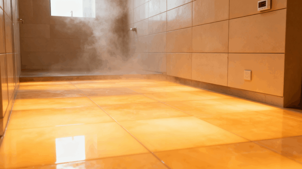 heated flooring system