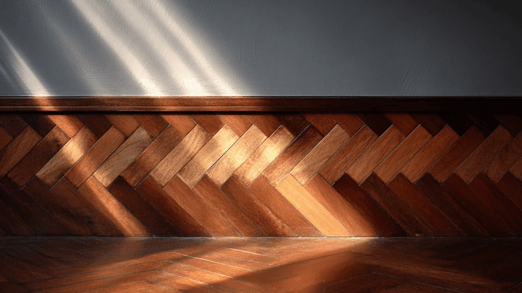 herringbone half wall