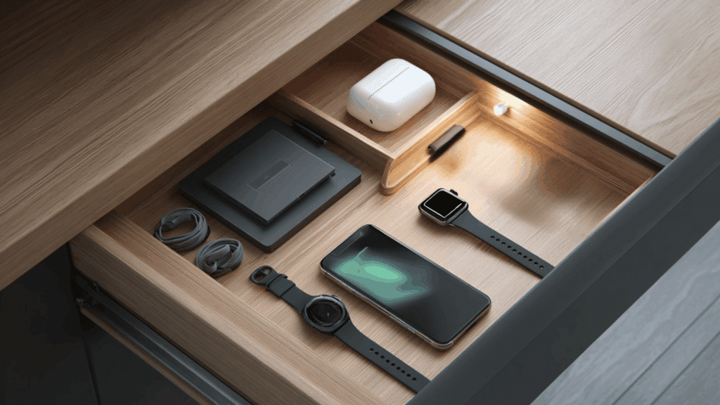 hidden charging station