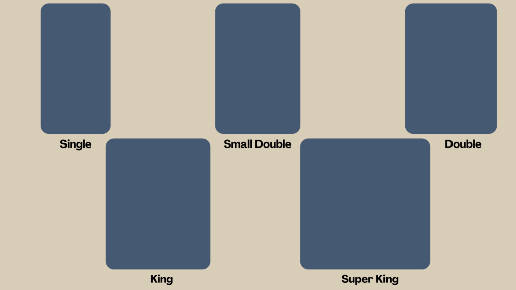 how a three quarter bed size compares to other bed sizes