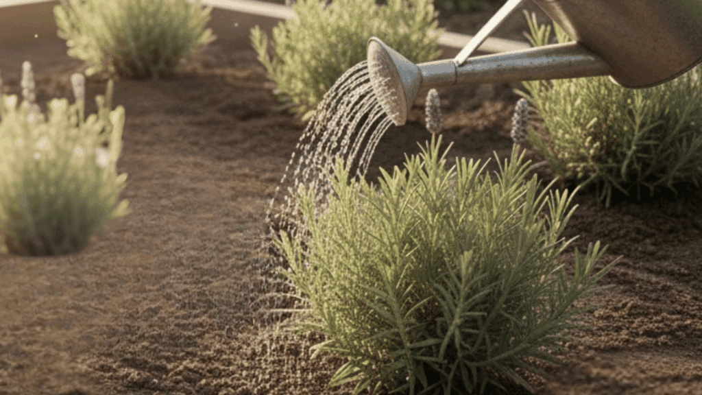 how much and when to water lavender