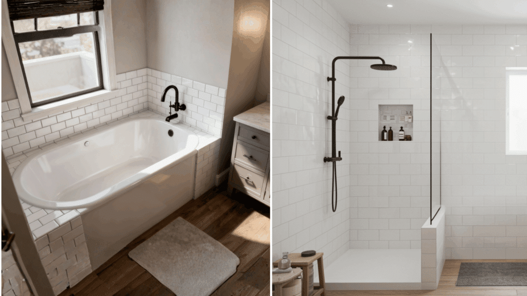 how to choose the right product for your shower to tub conversion