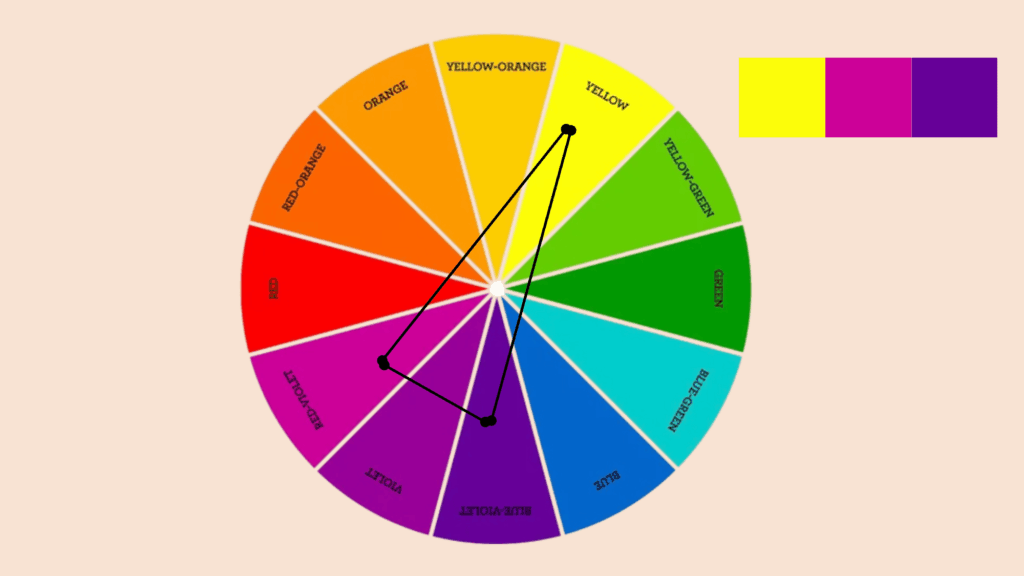how to make split complementary color schemes