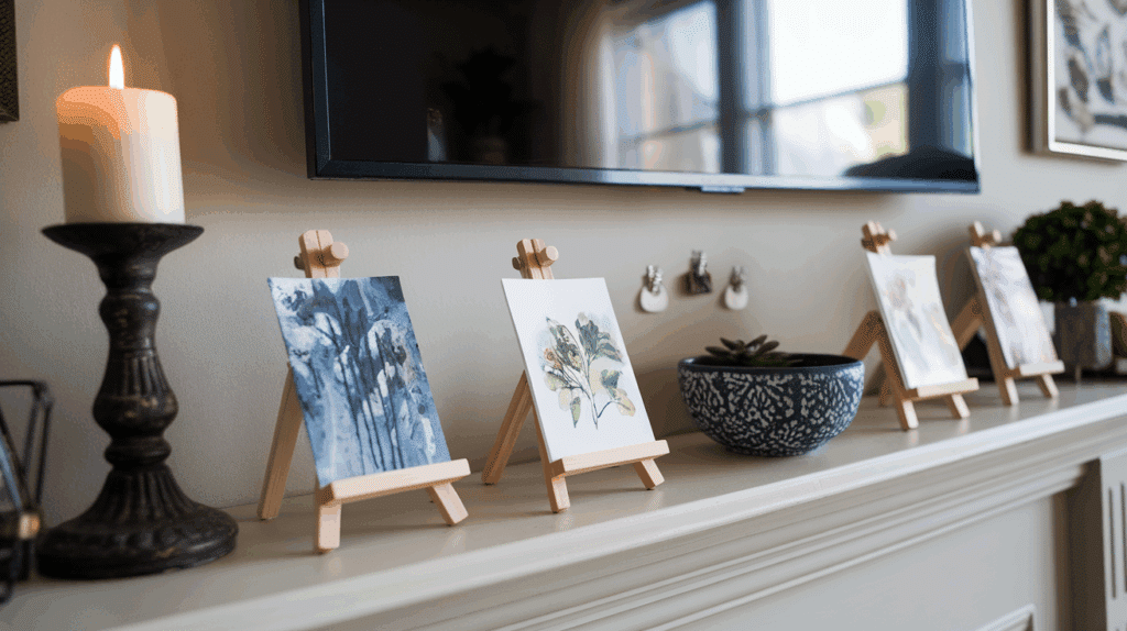 include art on easels