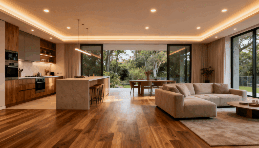 install recessed lighting throughout