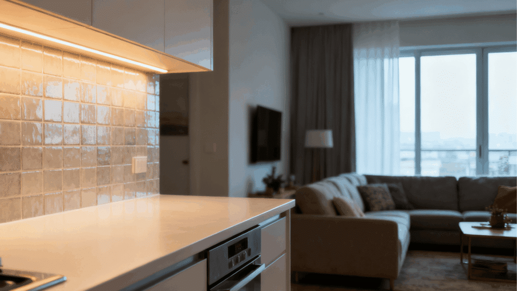 install task lighting under cabinets