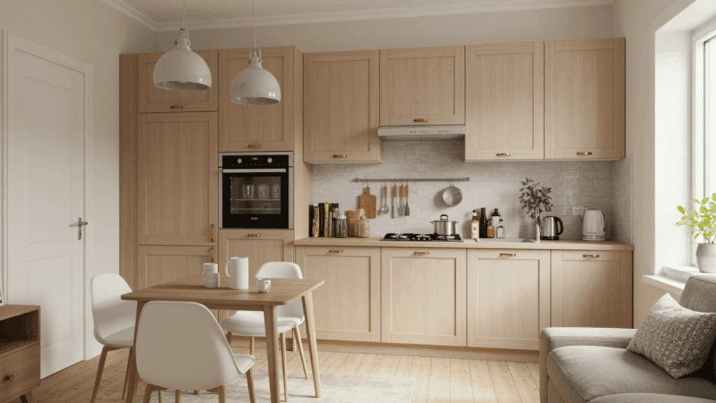 install upper cabinets only where needed