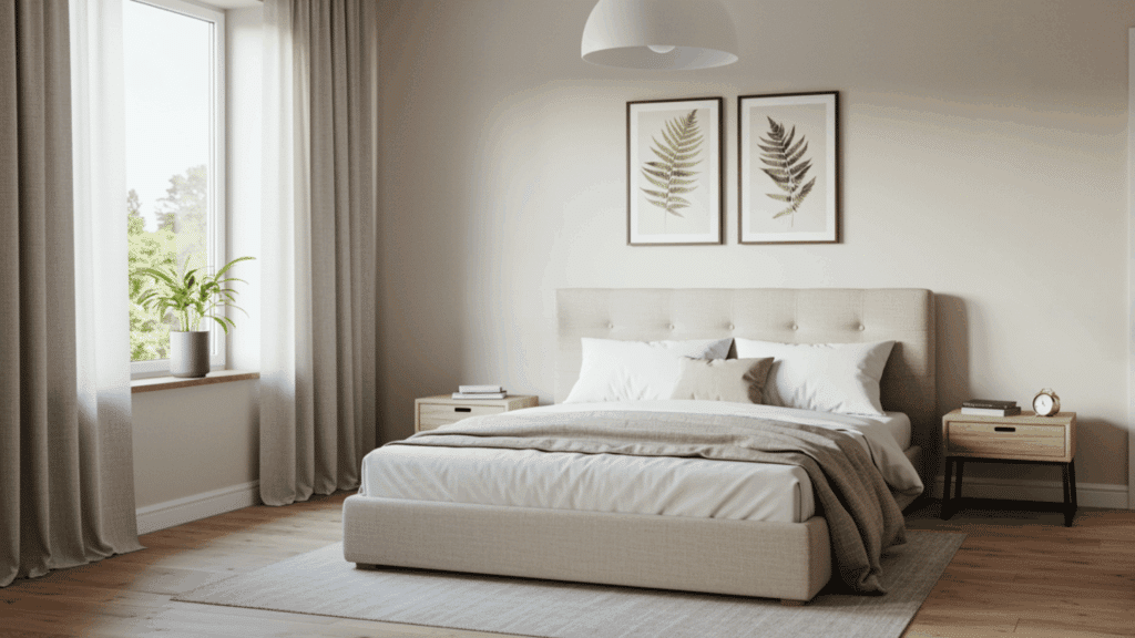 keep space on both sides of the bed