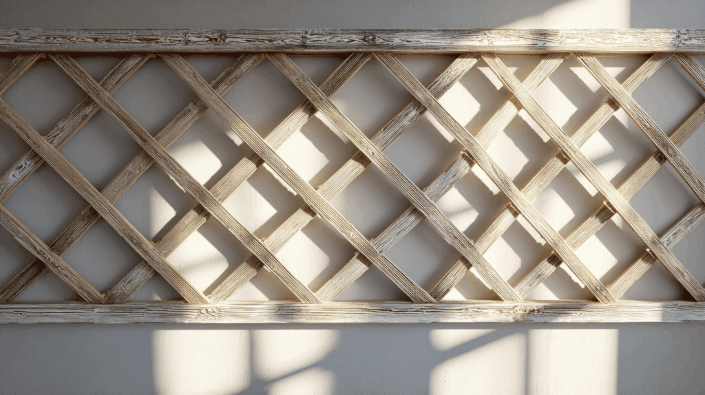 lattice style half paneling
