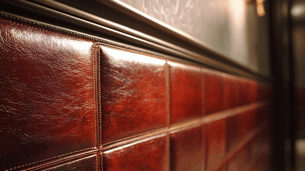 leather wrapped half panels