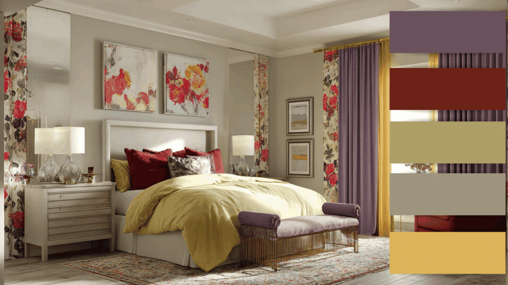 lime grayish purple maroon