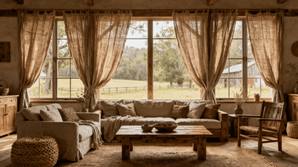 linen window treatments