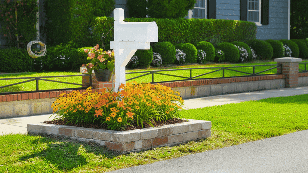 mailbox garden surround