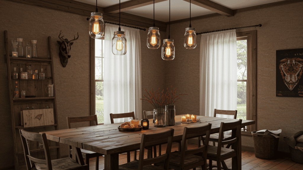 mason jar light fixtures