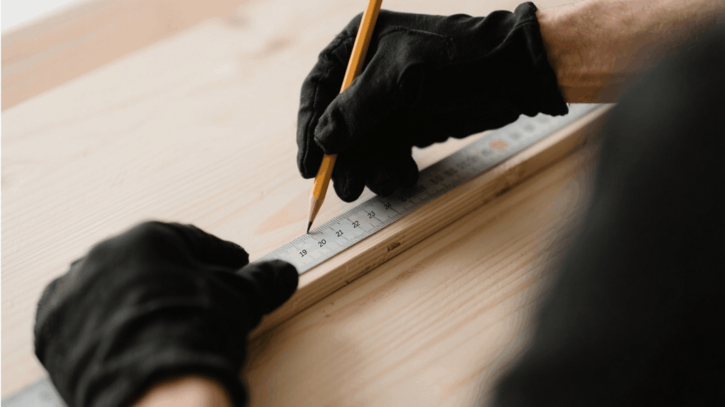 measure and cut your desktop surface