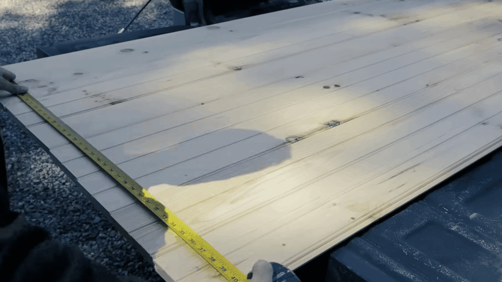 measuring the door panel