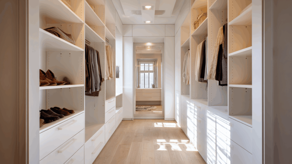 minimalist design closet