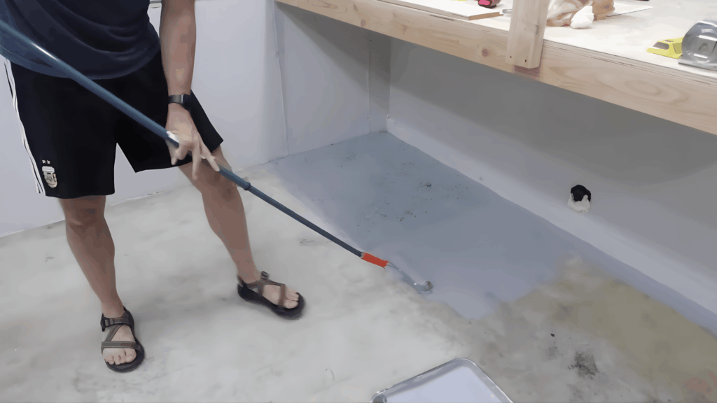 mix apply epoxy base coat