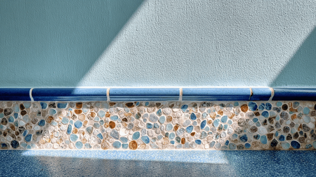 mosaic tile half wall