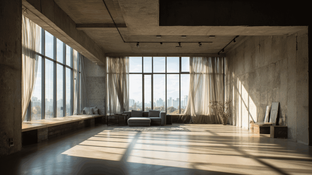 natural light and shadows