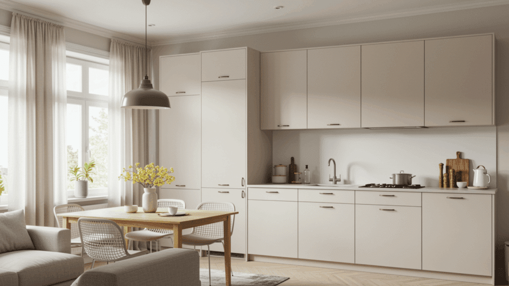 opt for streamlined cabinet styles