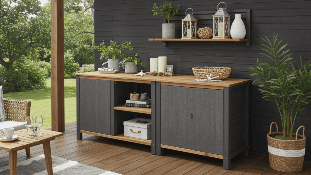 outdoor shelving unit