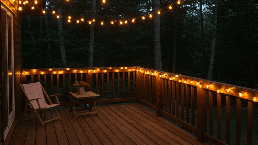 outdoor string lightning