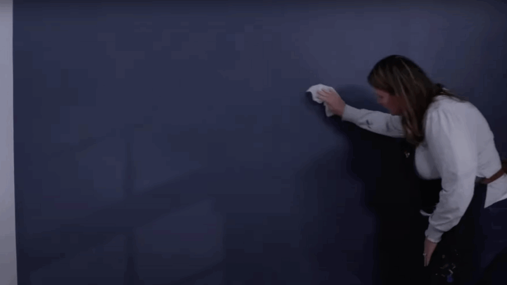 paint over dark wall clean