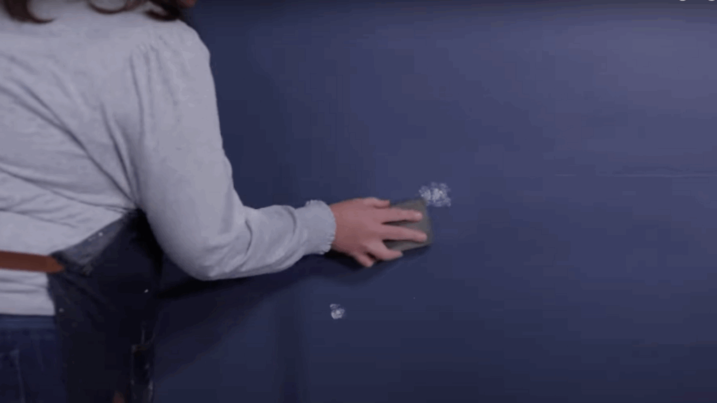 paint over dark wall sand