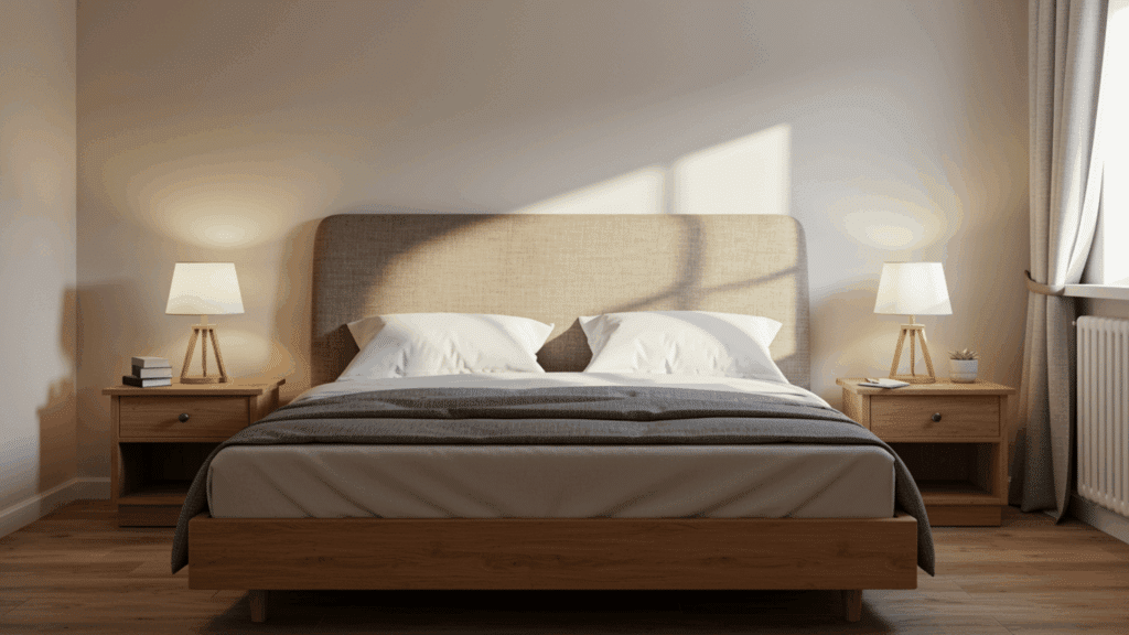 place nightstands on both sides