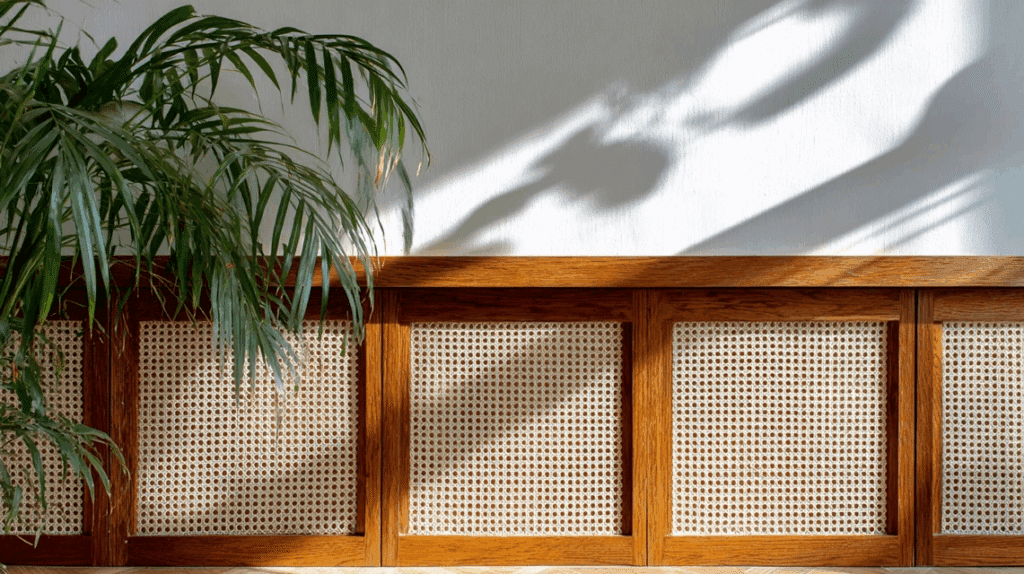 rattan inset half panels